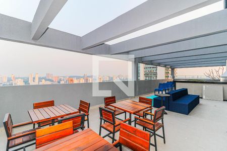 Apartamento para alugar com 38m², 1 quarto e 1 vaga Apartamento para alugar com 38m², 1 quarto e 1 vagaÁrea comum - Churrasqueira