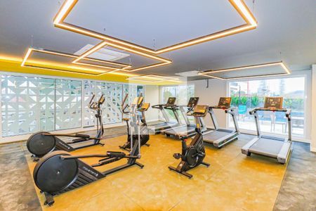 Apartamento para alugar com 38m², 1 quarto e 1 vaga Apartamento para alugar com 38m², 1 quarto e 1 vagaÁrea comum - Academia