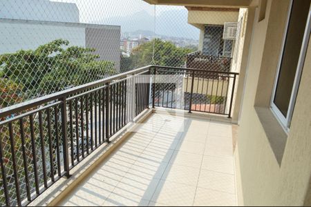 Varanda Gourmet  de apartamento para alugar com 3 quartos, 109m² em Taquara, Rio de Janeiro