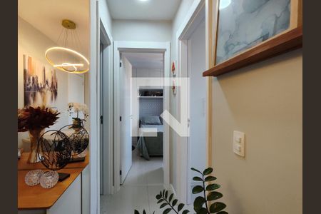 Corredor de apartamento para alugar com 2 quartos, 43m² em São Cristóvão, Rio de Janeiro