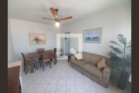 Sala de apartamento para alugar com 1 quarto, 42m² em Centro, São Vicente