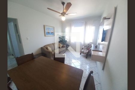 Sala de apartamento para alugar com 1 quarto, 42m² em Centro, São Vicente