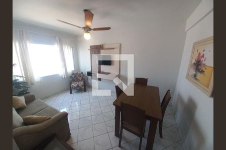 Sala de apartamento para alugar com 1 quarto, 42m² em Centro, São Vicente