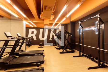 Studio para alugar com 31m², 1 quarto e sem vaga Studio para alugar com 31m², 1 quarto e sem vagaÁrea comum - Academia