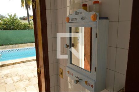 Casa para alugar com 369m², 3 quartos e 3 vagas Casa para alugar com 369m², 3 quartos e 3 vagasBanheiro da Área Gourmet