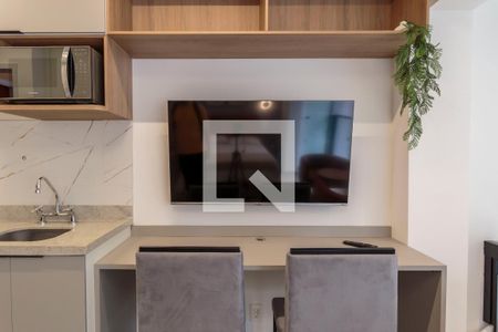 Sala/Quarto de kitnet/studio para alugar com 1 quarto, 29m² em Indianópolis, São Paulo