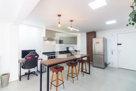 Sala e Cozinha  de apartamento à venda com 1 quarto, 37m² em Presidente Altino, Osasco