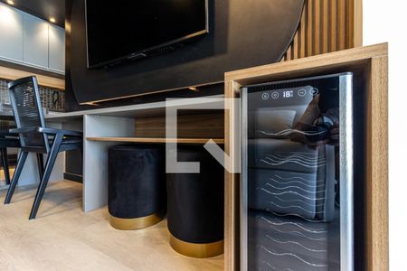 Sala - Detalhe de apartamento para alugar com 1 quarto, 35m² em Consolação, São Paulo