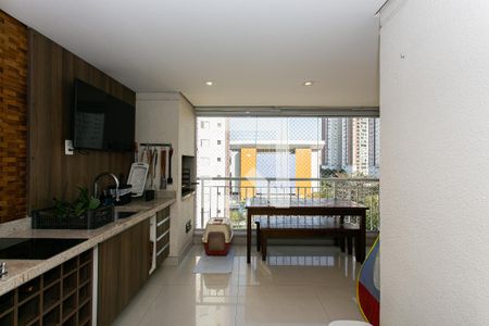 Varanda gourmet de apartamento à venda com 3 quartos, 106m² em Chácara Califórnia, São Paulo