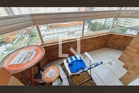 Varanda da sala de apartamento para alugar com 2 quartos, 72m² em Guilhermina, Praia Grande