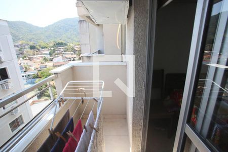 Varanda da Sala de apartamento à venda com 2 quartos, 52m² em Taquara, Rio de Janeiro