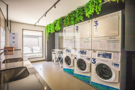 Studio para alugar com 25m², 1 quarto e sem vaga Studio para alugar com 25m², 1 quarto e sem vagaLavandeiria Coletiva