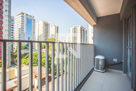 Studio para alugar com 25m², 1 quarto e sem vaga Studio para alugar com 25m², 1 quarto e sem vagaVaranda