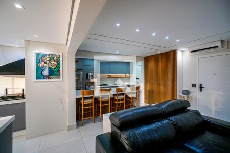 Sala e cozinha de apartamento à venda com 3 quartos, 110m² em Cidade Mãe do Céu, São Paulo