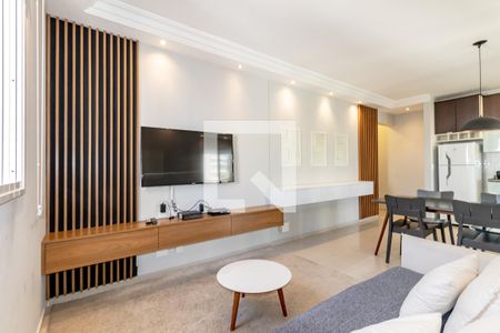 Sala de apartamento para alugar com 1 quarto, 61m² em Vila Olímpia, São Paulo