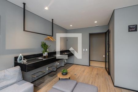 Studio para alugar com 27m², 1 quarto e sem vaga Studio para alugar com 27m², 1 quarto e sem vagaLavanderia