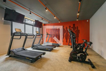 Studio para alugar com 27m², 1 quarto e sem vaga Studio para alugar com 27m², 1 quarto e sem vagaAcademia