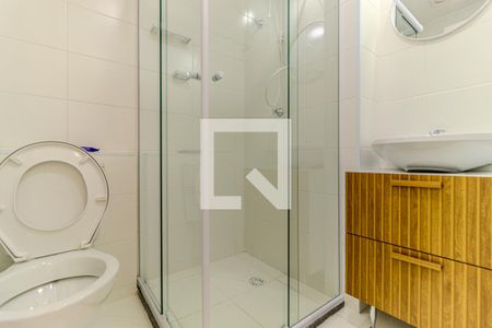 Banheiro de apartamento para alugar com 1 quarto, 27m² em Vila Buarque, São Paulo