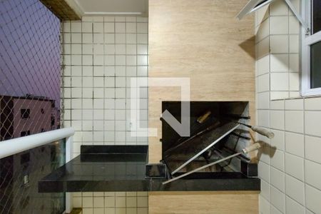 Área comum - Churrasqueira de apartamento para alugar com 1 quarto, 64m² em Guilhermina, Praia Grande