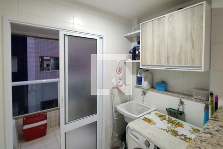 Área de Serviço de apartamento para alugar com 1 quarto, 64m² em Guilhermina, Praia Grande