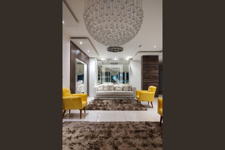 Hall de entrada de apartamento para alugar com 1 quarto, 64m² em Guilhermina, Praia Grande