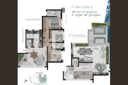Apartamento à venda com 3 quartos, 185m² em Sion, Belo Horizonte