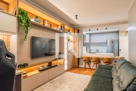 Sala de apartamento à venda com 1 quarto, 54m² em Teresópolis, Porto Alegre