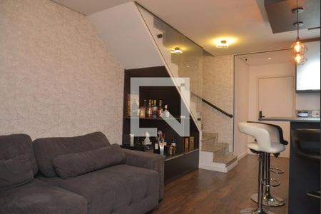 Sala de apartamento à venda com 2 quartos, 128m² em Vila Camilópolis, Santo André