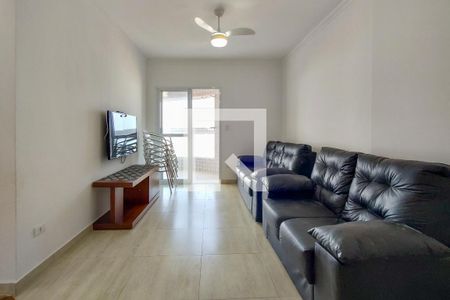Sala de apartamento para alugar com 2 quartos, 110m² em Caiçara, Praia Grande