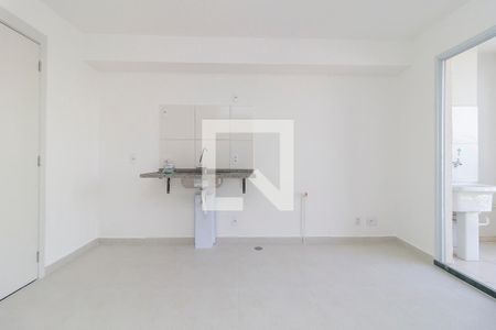 Sala - Cozinha de apartamento para alugar com 2 quartos, 36m² em Jardim Caravelas, São Paulo