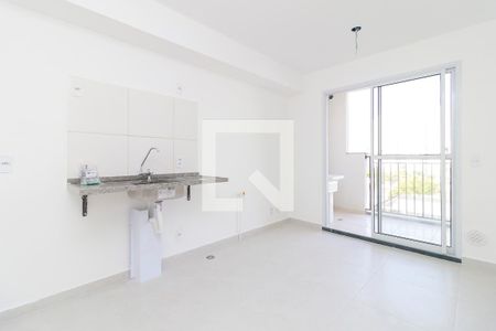 Sala - Cozinha de apartamento para alugar com 2 quartos, 36m² em Jardim Caravelas, São Paulo