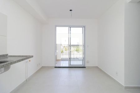 Sala - Cozinha de apartamento para alugar com 2 quartos, 36m² em Jardim Caravelas, São Paulo