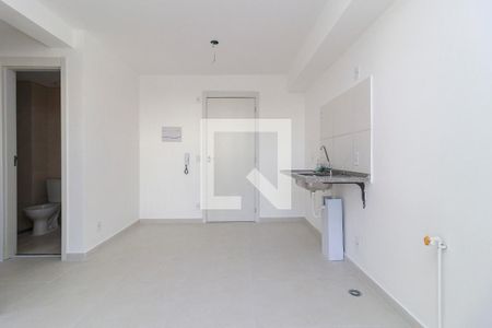 Sala - Cozinha de apartamento para alugar com 2 quartos, 36m² em Jardim Caravelas, São Paulo