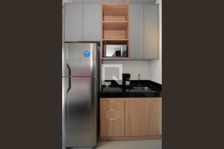 Cozinha de kitnet/studio à venda com 1 quarto, 24m² em Cerqueira César, São Paulo