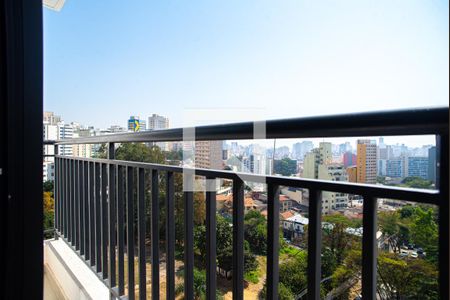 Varanda da Sala/Quarto de kitnet/studio para alugar com 1 quarto, 29m² em Bela Vista, São Paulo