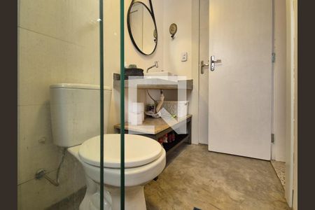 Casa de condomínio para alugar com 130m², 2 quartos e 2 vagas Casa de condomínio para alugar com 130m², 2 quartos e 2 vagasBanheiro da Suíte 1