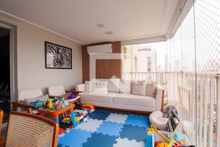 Varanda Sala de apartamento à venda com 3 quartos, 137m² em Vila Regente Feijó, São Paulo