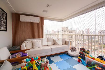 Varanda Sala de apartamento à venda com 3 quartos, 137m² em Vila Regente Feijó, São Paulo