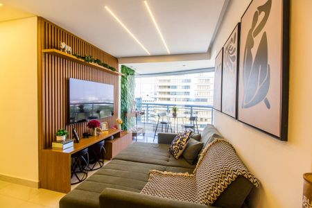Sala de TV de apartamento para alugar com 2 quartos, 70m² em Dezoito do Forte Empresarial/alphaville., Barueri