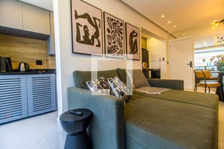 Sala de TV de apartamento para alugar com 2 quartos, 70m² em Dezoito do Forte Empresarial/alphaville., Barueri