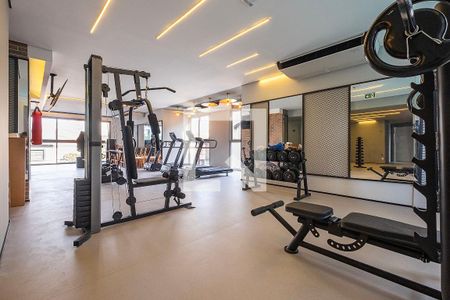 Studio para alugar com 28m², 1 quarto e sem vaga Studio para alugar com 28m², 1 quarto e sem vagaAcademia