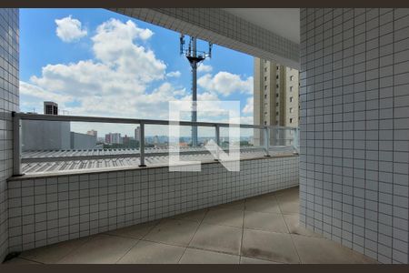 Sacada Sala de apartamento à venda com 3 quartos, 86m² em Vila Alzira, Santo André