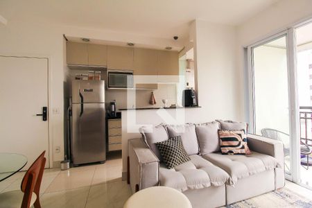 Sala de apartamento à venda com 1 quarto, 40m² em Vila Regente Feijó, São Paulo