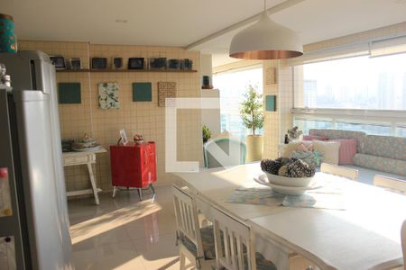 Apartamento à venda com 165m², 3 quartos e 3 vagasVaranda gourmet da sala