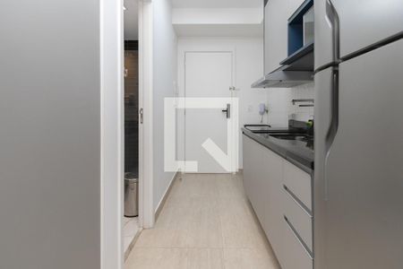 Cozinha de kitnet/studio à venda com 1 quarto, 27m² em Brooklin Paulista, São Paulo