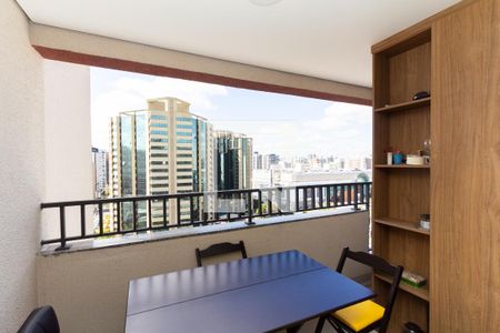 Varanda de apartamento à venda com 1 quarto, 31m² em Indianópolis, São Paulo