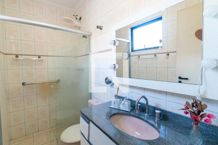 Banheiro da Suíte de casa de condomínio à venda com 3 quartos, 132m² em Vila Campestre, São Paulo