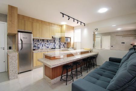 Sala/Cozinha de apartamento para alugar com 1 quarto, 35m² em Tatuapé, São Paulo
