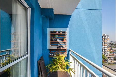 Varanda da Sala de apartamento à venda com 2 quartos, 57m² em Jardim Cristiane, Santo André