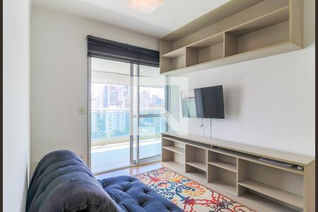 Sala de apartamento à venda com 1 quarto, 49m² em Campo Belo, São Paulo